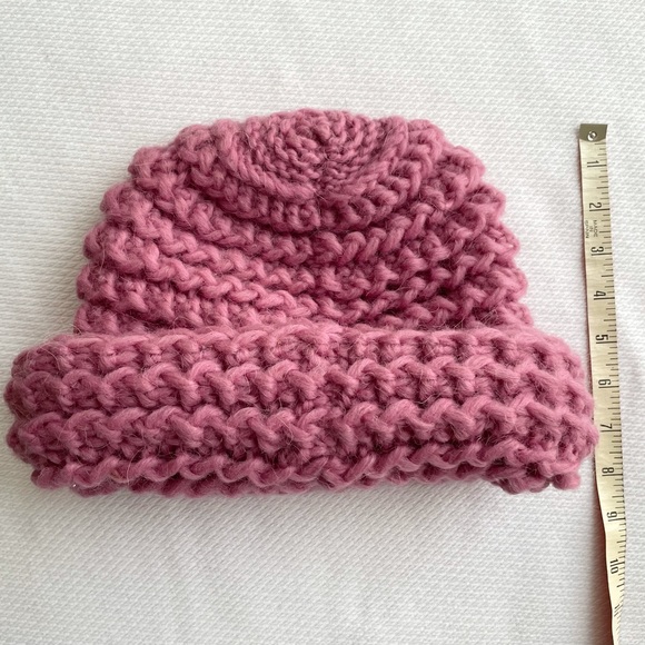 Vintage Accessories - Cozy mauve chunky knit hat (USSR)